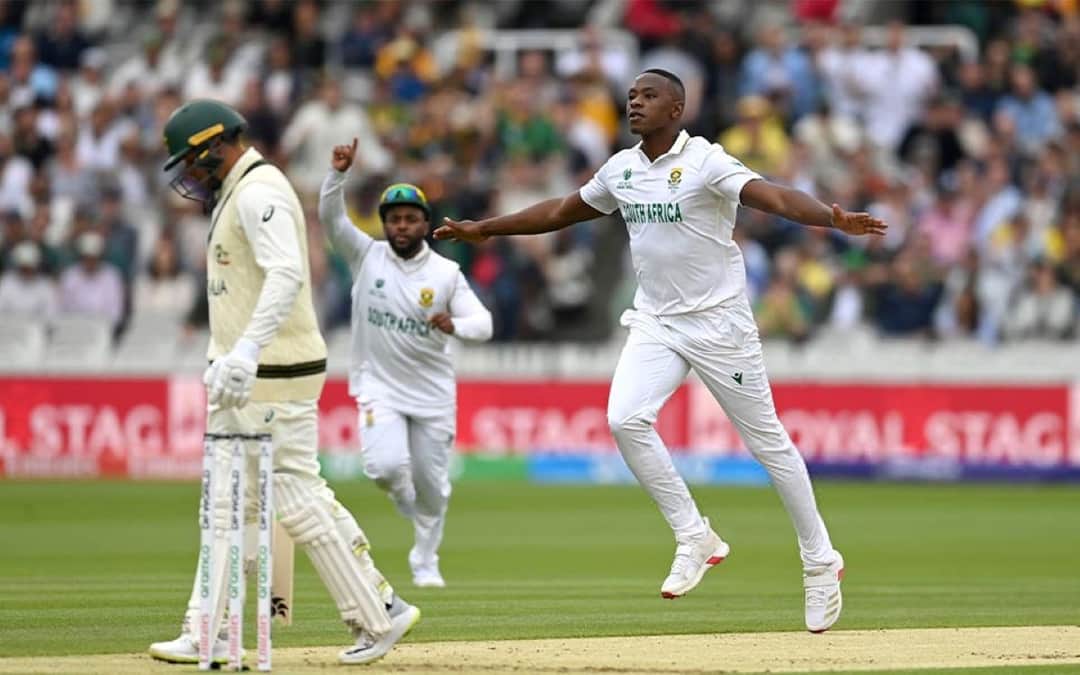 Kagiso Rabada took two wickets in the first session. 